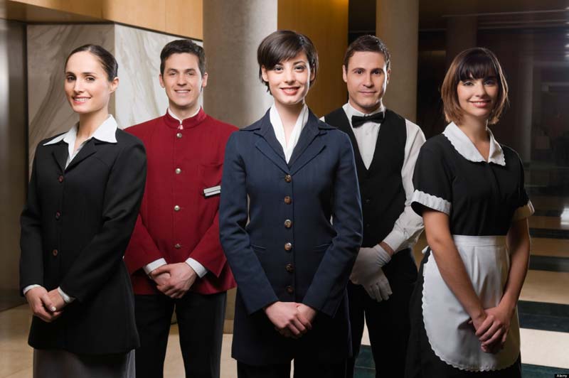 hotel staff in uniform